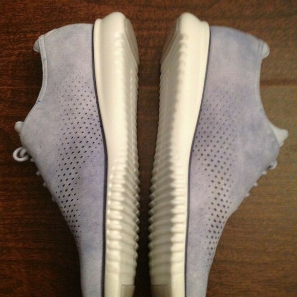 Cole Haan Men's 2.ZeroGrand Light Blue Suede Oxford Casual Shoes 11.5M - NIB - Picture 2 of 7